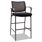 Alera® Alera Iv Series Guest Stool, Mesh Back, Fabric Seat, 25.19" X 23.81" X 45.66", Black, 2-carton freeshipping - TVN Wholesale 