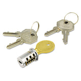 Alera® Lock Core Set For Alera Metal File Pedestals, Chrome freeshipping - TVN Wholesale 