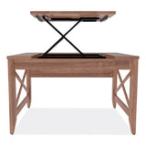 Alera® Sit-to-stand Table Desk, 47.25" X 23.63" X 29.5" To 43.75", Modern Walnut freeshipping - TVN Wholesale 