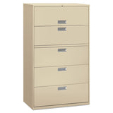 Alera® Lateral File, 4 Legal-letter-size File Drawers, Light Gray, 30" X 18" X 52.5" freeshipping - TVN Wholesale 