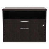 Alera® Alera Open Office Desk Series Low File Cabinet Credenza, 2-drawer: Pencil-file,legal-letter,1 Shelf,espresso,29.5x19.13x22.88 freeshipping - TVN Wholesale 