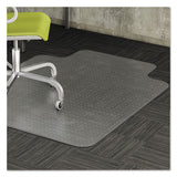 Alera® Moderate Use Studded Chair Mat For Low Pile Carpet, 45 X 53, Wide Lipped, Clear freeshipping - TVN Wholesale 
