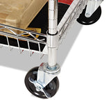 Alera® Carry-all Cart-mail Cart, Two-shelf, 34.88w X 18d X 39.5h, Silver freeshipping - TVN Wholesale 