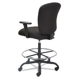 Alera® Alera Mota Series Big And Tall Stool, Supports Up To 450 Lb, 28.74" To 32.67" Seat Height, Black freeshipping - TVN Wholesale 