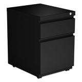 Alera® File Pedestal With Full-length Pull, Left Or Right, 3-drawers: Box-box-file, Legal-letter, Black, 14.96" X 19.29" X 27.75" freeshipping - TVN Wholesale 