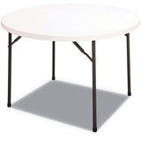 Alera® Round Plastic Folding Table, 60 Dia X 29.25h, White freeshipping - TVN Wholesale 