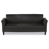 Alera® Alera Reception Lounge Furniture, 3-cushion Sofa, 77 X 31.5 X 32, Black freeshipping - TVN Wholesale 