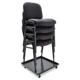 Alera® Stacking Chair Dolly, 22.44w X 22.44d X 3.93h, Black freeshipping - TVN Wholesale 