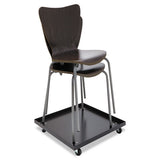 Alera® Stacking Chair Dolly, 22.44w X 22.44d X 3.93h, Black freeshipping - TVN Wholesale 