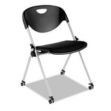 Alera® Alera Sl Series Nesting Stack Chair Without Arms, Supports Up To 250 Lb, Black Seat-back, Gray Base, 2-carton freeshipping - TVN Wholesale 