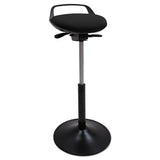 Alera® Perch Sit Stool, Supports Up To 250 Lb, Black freeshipping - TVN Wholesale 