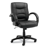 Alera® Alera Strada Series Leather Mid-back Swivel-tilt Chair, Supports Up To 275 Lb, 17.71" To 21.65" Seat Height, Black freeshipping - TVN Wholesale 