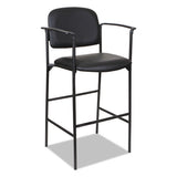 Alera® Alera Sorrento Series Stool With Arms, Supports Up To 300 Lb, 29.33" Seat Height, Black, 2-carton freeshipping - TVN Wholesale 