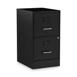 Alera® Soho Vertical File Cabinet, 2 Drawers: File-file, Letter, Black, 14" X 18" X 24.1" freeshipping - TVN Wholesale 