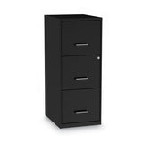 Alera® Soho Vertical File Cabinet, 3 Drawers: File-file-file, Letter, Black, 14" X 18" X 34.9" freeshipping - TVN Wholesale 