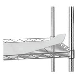Alera® 3-shelf Wire Cart With Liners, 24w X 16d X 39h, Silver, 500-lb Capacity freeshipping - TVN Wholesale 