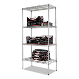 Alera® Nsf Certified Industrial 4-shelf Wire Shelving Kit, 36w X 18d X 72h, Silver freeshipping - TVN Wholesale 