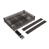 Alera® Nsf Certified Industrial 4-shelf Wire Shelving Kit, 36w X 24d X 72h, Black freeshipping - TVN Wholesale 