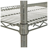 Alera® Nsf Certified Industrial 4-shelf Wire Shelving Kit, 48w X 24d X 72h, Silver freeshipping - TVN Wholesale 