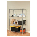 Alera® Nsf Certified Industrial 4-shelf Wire Shelving Kit, 48w X 24d X 72h, Silver freeshipping - TVN Wholesale 