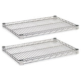 Alera® Industrial Wire Shelving Extra Wire Shelves, 36w X 18d, Silver, 2 Shelves-carton freeshipping - TVN Wholesale 