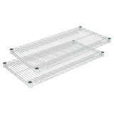 Alera® Industrial Wire Shelving Extra Wire Shelves, 36w X 24d, Black, 2 Shelves-carton freeshipping - TVN Wholesale 