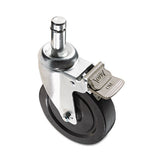 Alera® Optional Casters For Wire Shelving, 600 Lbs-caster, Gray, 4-set freeshipping - TVN Wholesale 