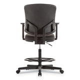 Alera® Alera Everyday Task Stool, Fabric Seat-back, Supports Up To 275 Lb, 20.9" To 29.6" Seat Height, Black freeshipping - TVN Wholesale 