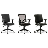 Alera® Alera Everyday Task Office Chair, Bonded Leather Seat-back, Supports Up To 275 Lb, 17.6" To 21.5" Seat Height, Black freeshipping - TVN Wholesale 