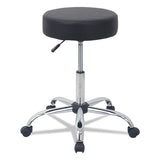 Alera® Height Adjustable Lab Stool, Backless, Supports Up To 275 Lb, 19.69" To 24.80" Seat Height, Black Seat, Chrome Base freeshipping - TVN Wholesale 