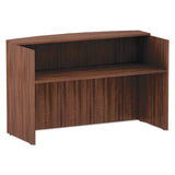 Alera® Alera Valencia Series Reception Desk With Transaction Counter, 71" X 35.5" X 29.5" To 42.5", Medium Cherry freeshipping - TVN Wholesale 