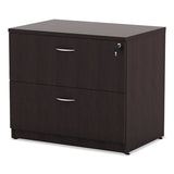 Alera® Alera Valencia Series Lateral File, 2 Legal-letter-size File Drawers, Espresso, 34" X 22.75" X 29.5" freeshipping - TVN Wholesale 