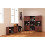 Alera® Alera Valencia Series Bookcase, Four-shelf, 31 3-4w X 14d X 54 7-8h, Medium Cherry freeshipping - TVN Wholesale 