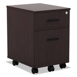 Alera® Alera Valencia Series Mobile Pedestal, Left Or Right, 2-drawers: Box-file, Legal-letter, Espresso, 15.88" X 19.13" X 22.88" freeshipping - TVN Wholesale 