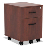 Alera® Alera Valencia Series Mobile Pedestal, Left-right, 2-drawers: Box-file, Legal-letter, Modern Walnut, 15.88" X 19.13" X 22.88" freeshipping - TVN Wholesale 