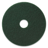 Americo® Scrubbing Pads, 14" Diameter, Green, 5-carton freeshipping - TVN Wholesale 