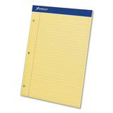 Ampad® Perforated Writing Pads, Wide-legal Rule, 50 Canary-yellow 8.5 X 11.75 Sheets, Dozen freeshipping - TVN Wholesale 