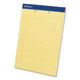 Ampad® Perforated Writing Pads, Wide-legal Rule, 50 Canary-yellow 8.5 X 11.75 Sheets, Dozen freeshipping - TVN Wholesale 