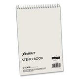 Ampad® Steno Pads, Gregg Rule, White Cover, 60 Green-tint 6 X 9 Sheets freeshipping - TVN Wholesale 