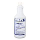 Secure Hydrochloric Acid Bowl Cleaner, Mint Scent, 32oz Bottle, 12-carton