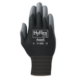 AnsellPro Hyflex Lite Gloves, Black-gray, Size 8, 12 Pairs freeshipping - TVN Wholesale 