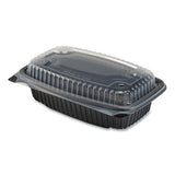 Anchor Packaging Culinary Lites Microwavable 3-compartment Container, 26 Oz-7 Oz-7 Oz, 10.56 X 9.98 X 3.19, Clear-black, 100-carton freeshipping - TVN Wholesale 