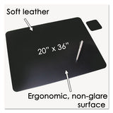 Artistic® Leather Desk Pad W-coaster, 20 X 36, Black freeshipping - TVN Wholesale 