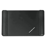 Artistic® Sagamore Desk Pad W-decorative Stitching, 24 X 19, Black freeshipping - TVN Wholesale 