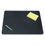 Artistic® Sagamore Desk Pad W-decorative Stitching, 24 X 19, Black freeshipping - TVN Wholesale 