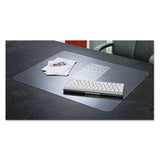 Krystalview Desk Pad With Antimicrobial Protection, 22 X 17, Matte Finish, Clear