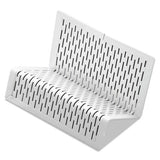 Artistic® Urban Collection Punched Metal Business Card Holder, Holds 50 2 X 3.5 Cards, Perforated Steel, White freeshipping - TVN Wholesale 