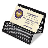 Artistic® Urban Collection Punched Metal Business Card Holder, Holds 50 2 X 3.5 Cards, Perforated Steel, Black freeshipping - TVN Wholesale 