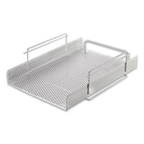 Artistic® Urban Collection Punched Metal Letter Tray, 1 Section, Letter Size Files, 10" X 13.75" X 3.5", White freeshipping - TVN Wholesale 