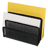 Artistic® Urban Collection Punched Metal Letter Sorter, 3 Sections, Dl To A6 Size Files, 6.5" X 3.25" X 5.5", Black freeshipping - TVN Wholesale 